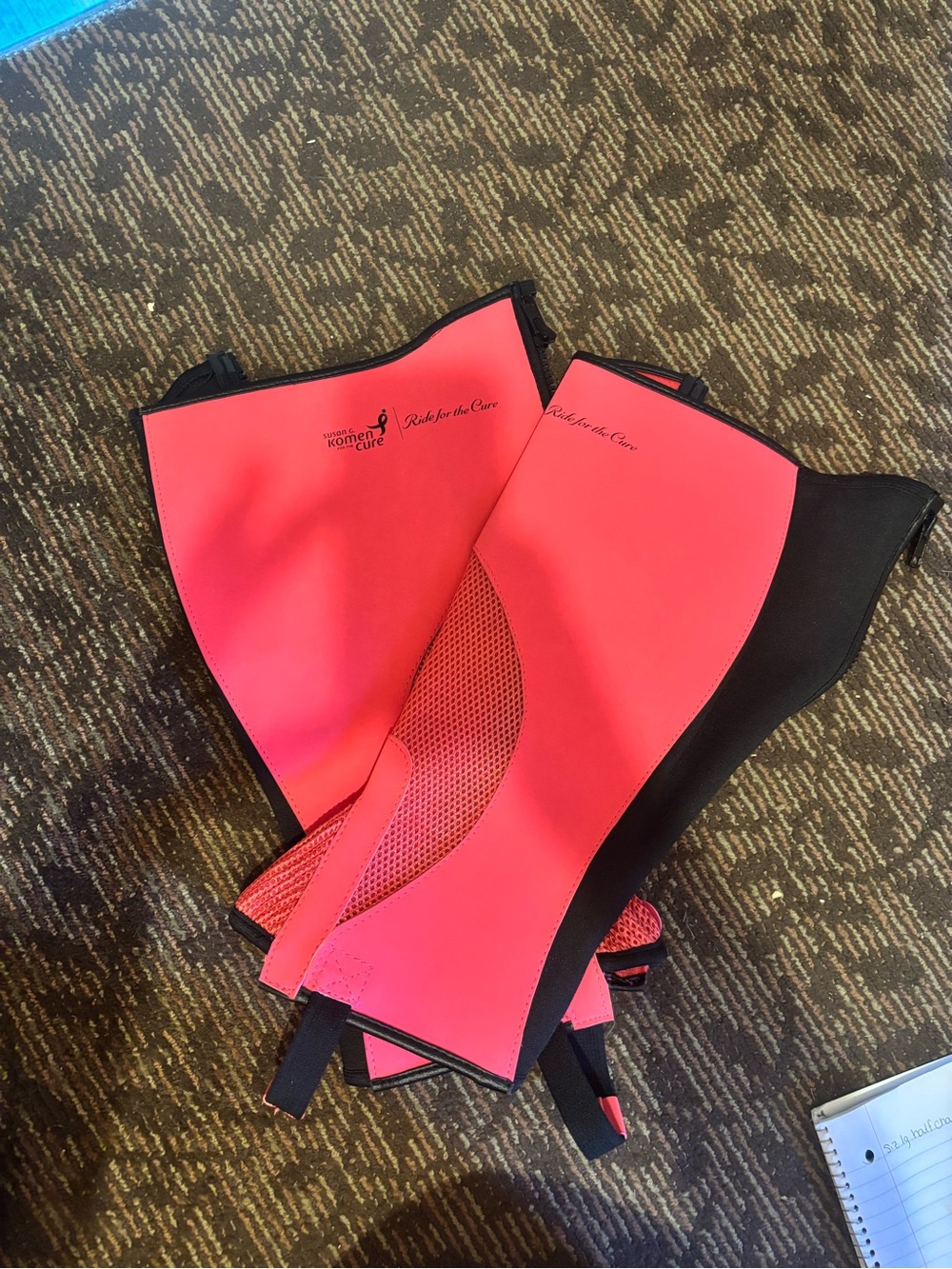 Pink half chaps